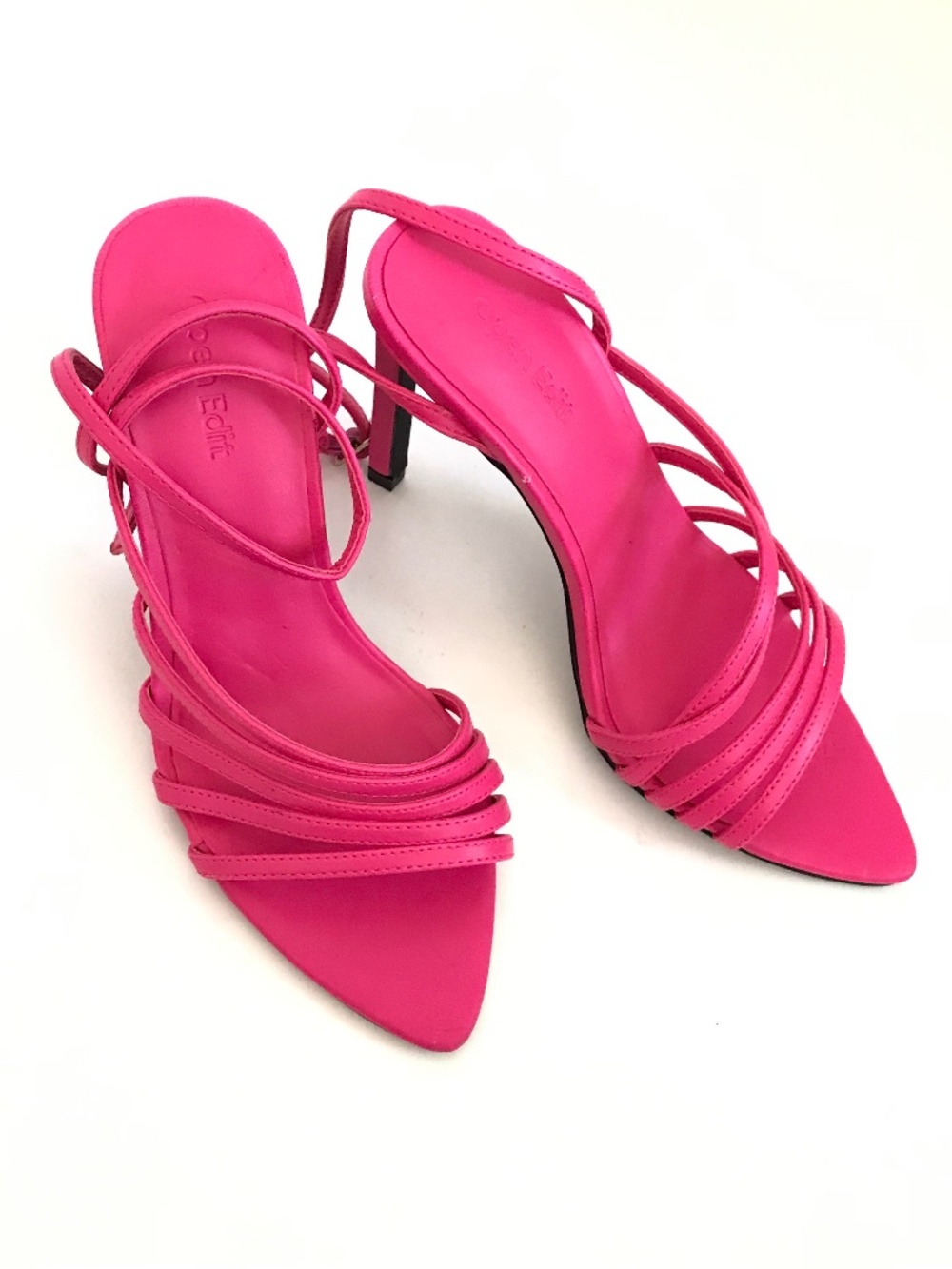 OPEN EDIT Strappy Heeled Sandal Stiletto Pink Women’s Size 5
